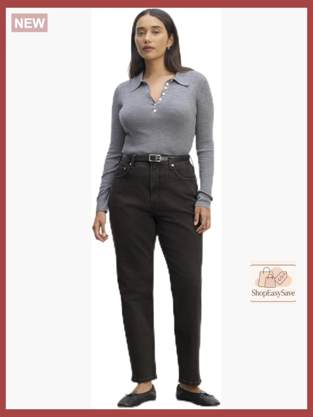 Super High Rise Straight Leg Jeans Hourglass Fit Curvy No Gap Waistband Organic